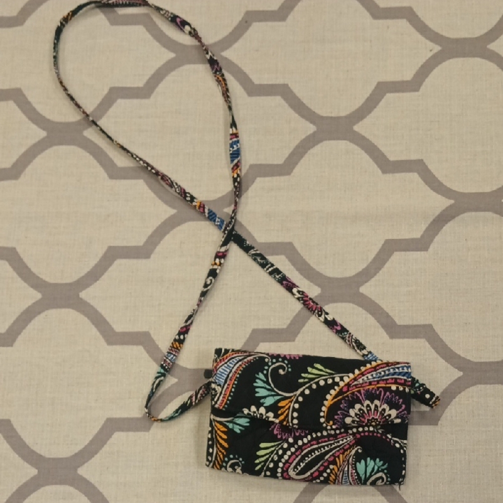 Vera Bradley Colorful Patterned Crossbody Wallet
